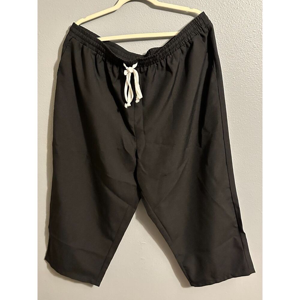 Emery Rose Plus Size Pant 4XL - Drawstring Capri Length Pull on Pants